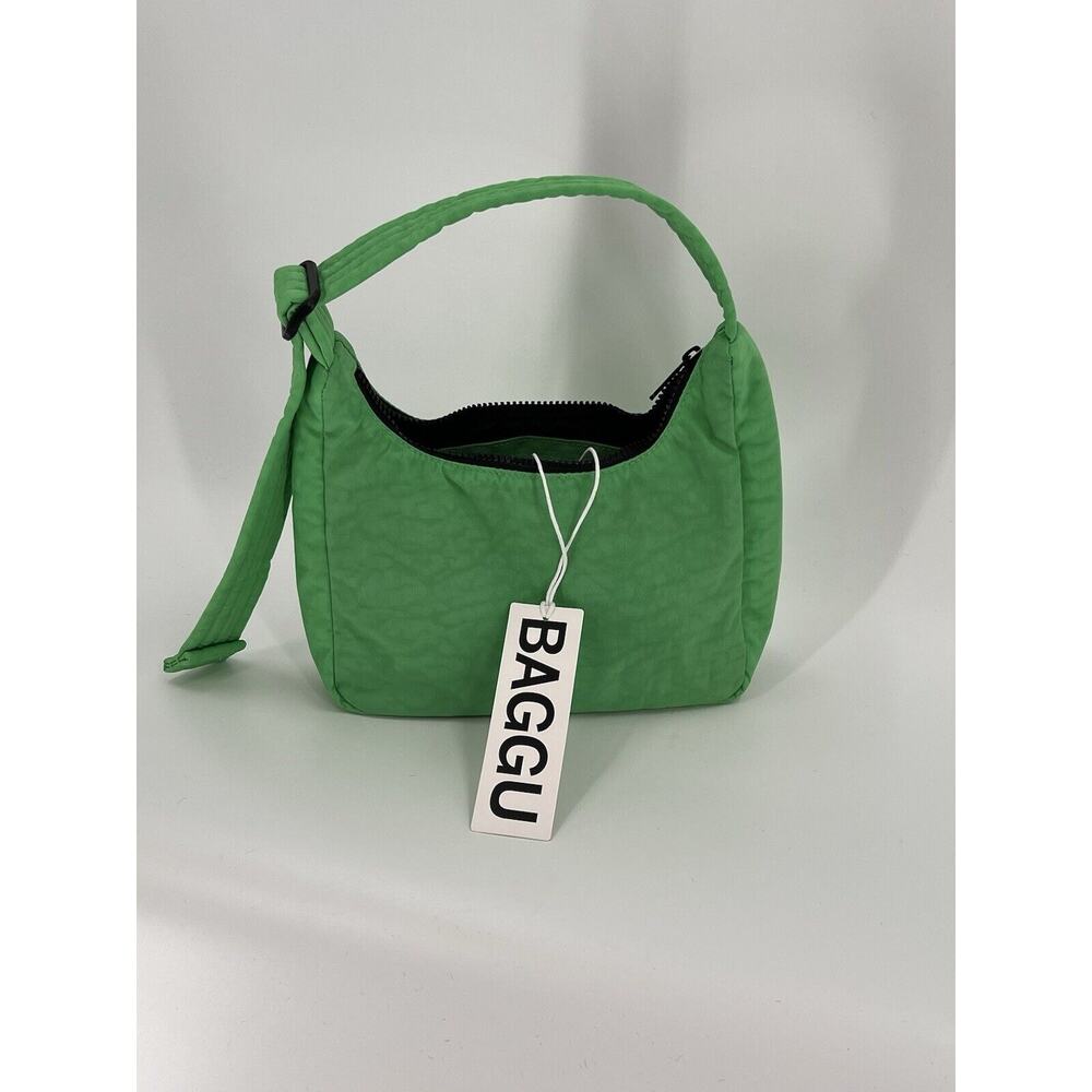 New With Tags Baggu Mini Nylon Shoulder Bag Aloe MSRP $44.00